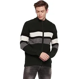 cantabil Men Colourblocked Sweater (P_MSWT00045_Olive)-picture-13