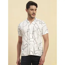 Cantabil Men Comfort Printed Casual Shirt-picture-43