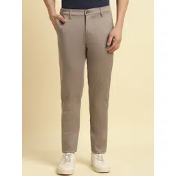 Cantabil Men Comfort Regular Fit Mid-Rise Cotton Trousers-picture-32
