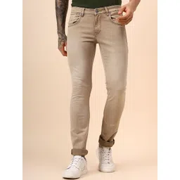 Cantabil Men Comfort Regular Fit Mid-Rise Low Distress Stretchable Jeans-picture-41