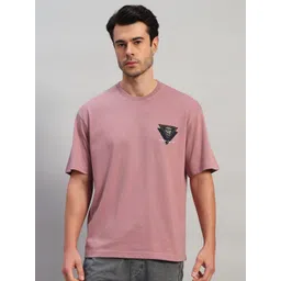 Cantabil Men Graphic Printed Round Neck Relaxed Fit T-shirt-picture-20