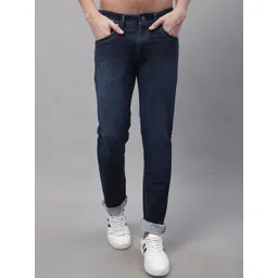 Cantabil Men Light Fade Mid Rise Stretchable Cotton Jeans-picture-20