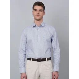 Cantabil Men Micro Ditsy Printed Opaque Formal Shirt-picture-31