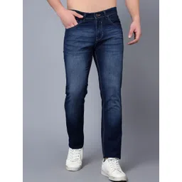 Cantabil Men Mid Rise Clean Look Light Fade Stretchable Cotton Jeans-picture-21