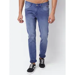 Cantabil Men Mid Rise Heavy Fade Regular Fit Stretchable Cotton Jeans-image-13