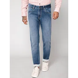 Cantabil Men Mid-Rise Light Fade Cotton Jeans-picture-24