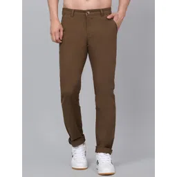Cantabil Men Mid-Rise Regular Fit Trousers-image-4