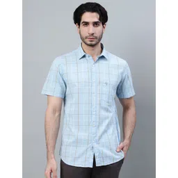 Cantabil Men Opaque Checked Casual Shirt-picture-29