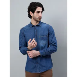 Cantabil Men Opaque Faded Casual Shirt-picture-33