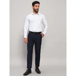 Cantabil Men Original Grid Tattersall Checks Checked Regular Fit Formal Shirt-picture-37