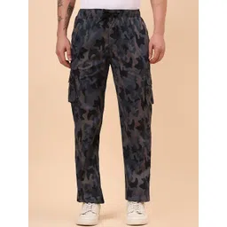 Cantabil Men Printed Cotton Track Pants-picture-37