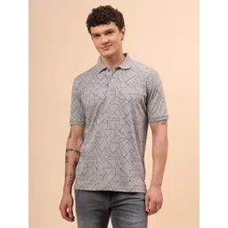 Cantabil Men Printed Polo Collar T-shirt-picture-33