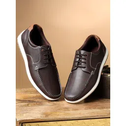Cantabil Men PU Round Toe Lace-Ups Derbys-picture-17