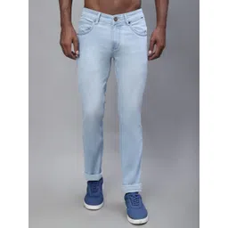 Cantabil Men Regular Fit Light Fade Stretchable Cotton Jeans-picture-16