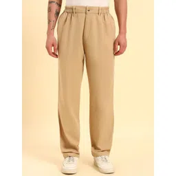 Cantabil Men Regular Fit Mid-Rise Cotton Trousers-picture-30