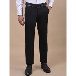 Cantabil Men Regular Fit Mid-Rise Formal Trousers-image-30