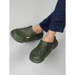 Cantabil Men Self Design Back Strap Clogs-picture-13