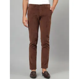 Cantabil Men Self-Design Non-Pleated  Trousers-picture-28