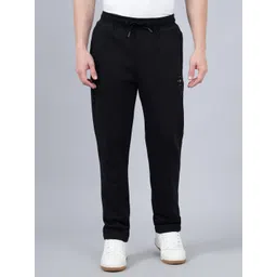 cantabil Men Solid Black Track Pants-picture-17