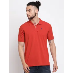 Cantabil Men Solid Polo Collar Cotton T-shirt-picture-41