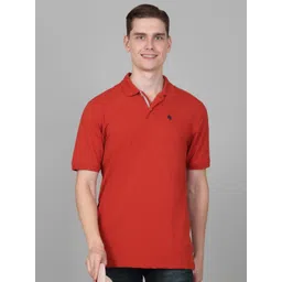 Cantabil Men Solid Polo Collar Cotton T-shirt-picture-20