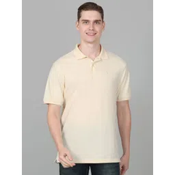 Cantabil Men Solid Polo Collar Cotton T-shirt-picture-33