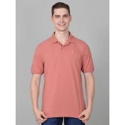 Cantabil Men Solid Polo Collar Cotton T-shirt-picture-34