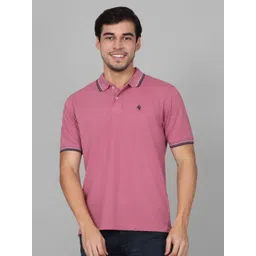 Cantabil Men Solid Polo Collar Cotton T-shirt-picture-28