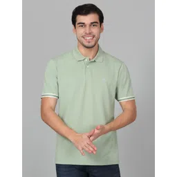 Cantabil Men Solid Polo Collar Cotton T-shirt-picture-26