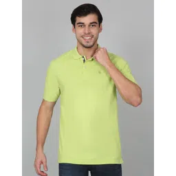 Cantabil Men Solid Polo Collar Cotton T-shirt-picture-35