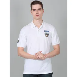 Cantabil Men Solid Polo Collar Cotton T-shirt-picture-27