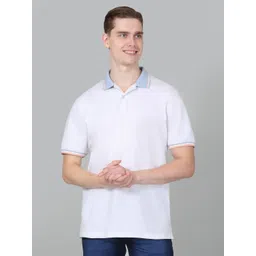 Cantabil Men Solid Polo Collar Cotton T-shirt-picture-40