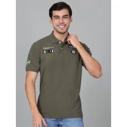 Cantabil Men Solid Polo Collar Cotton T-shirt-picture-36