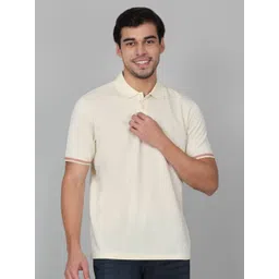 Cantabil Men Solid Polo Collar Cotton T-shirt-picture-21