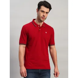 Cantabil Men Solid Polo Collar Slim Fit T-shirt-picture-28