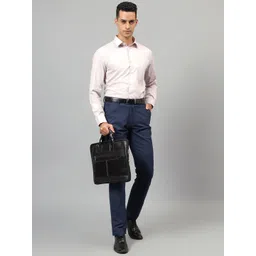 Cantabil Men Spread Collar Solid Cotton Formal Shirt-picture-37