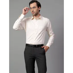 Cantabil Men Spread Collar Solid Cotton Formal Shirt-picture-17