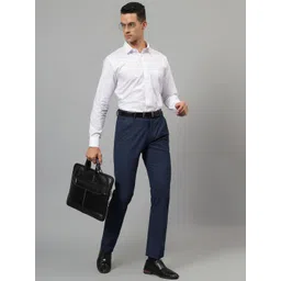 Cantabil Men Spread Collar Solid Cotton Formal Shirt-picture-18