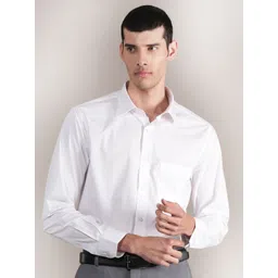 Cantabil Men Spread Collar Solid Cotton Formal Shirt-picture-32