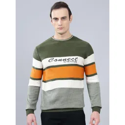 Cantabil Men Striped Pullover-image-18