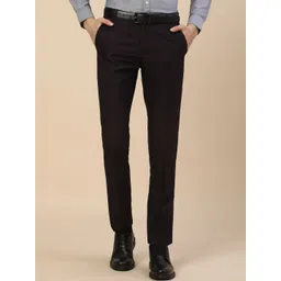 Cantabil Men Textured Comfort Trousers-picture-21