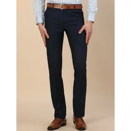 Cantabil Men Textured Comfort Trousers-picture-36
