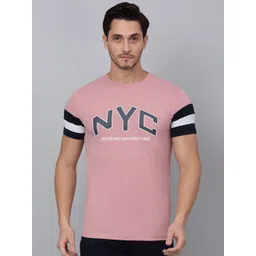 Cantabil Men Typography Printed Round Neck Applique T-shirt-picture-33