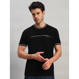 Cantabil Men Typography Printed Round Neck Slim Fit T-shirt-picture-21