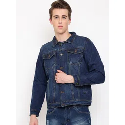 Cantabil Men Washed Denim Jacket-picture-26