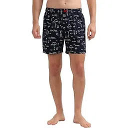 cantabil Men's Blue Regular Fit Printed Boxer (P_MBOX00034)-picture-36