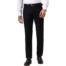 cantabil Men's Checkered Non Plated Regular Fit Formal Trouser (P_MSTF00045)-picture-48