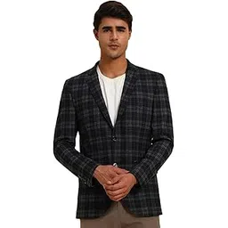 cantabil Men's Checkered Winter Wear Slim Fit Blazer (P_MBZC00047)-picture-48