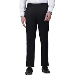cantabil Men's Self Design Non Pleated Regular Fit Formal Trouser (P_MTRF00248)-picture-45