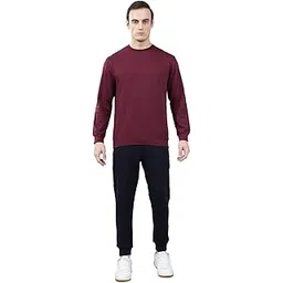 cantabil Men's Solid Full Length Regular Fit Winter Wear Lounge Set l Casual Winter Wear Lounge Set l Lounge Set for Men (P_MLGS00001)-picture-14